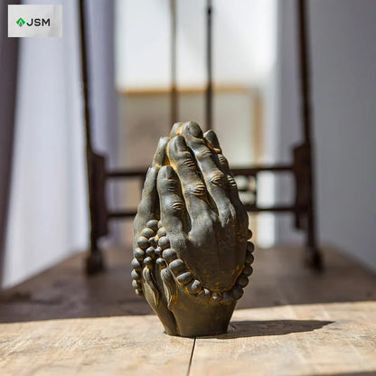 Buddhist Prayer Hands Sculpture