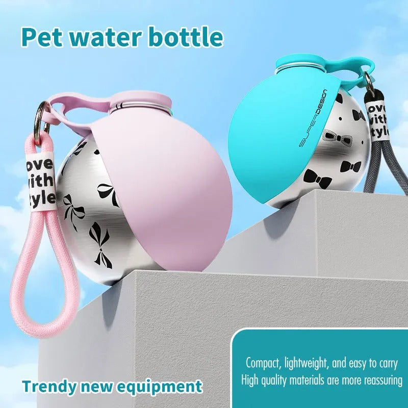 2-in-1 Portable Dog Water Bottle & Bowl