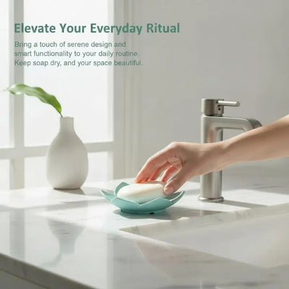 Lotus Design Soap Holder – 2pcs