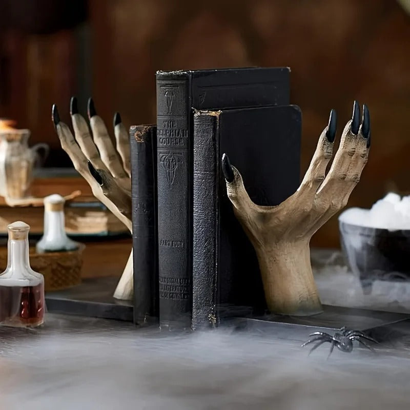 Witch Hand Bookends –  Bookshelf Decor