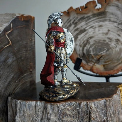 Retro Spartan Warrior Statue