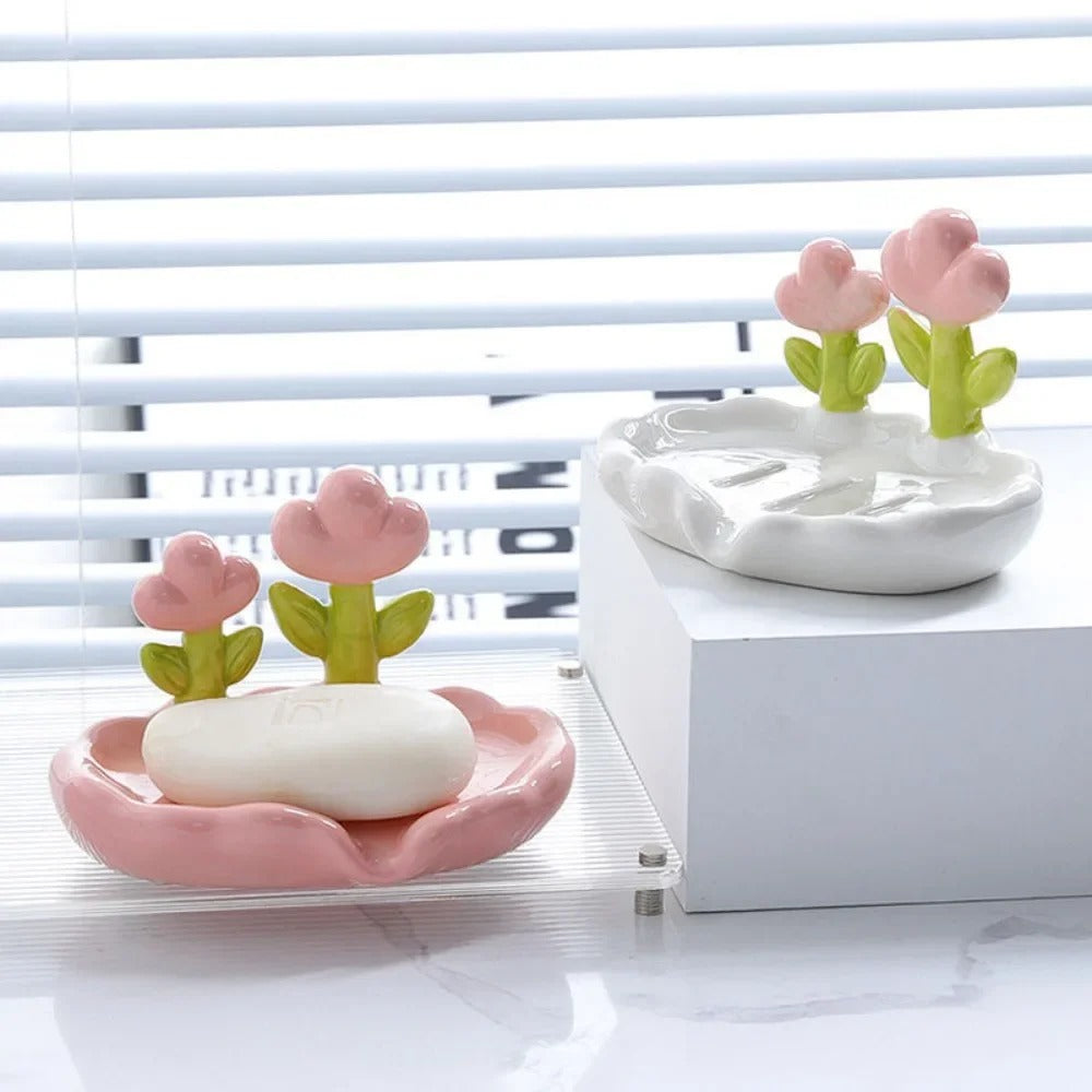 Creative Flower Soap Holder - 2 pcs