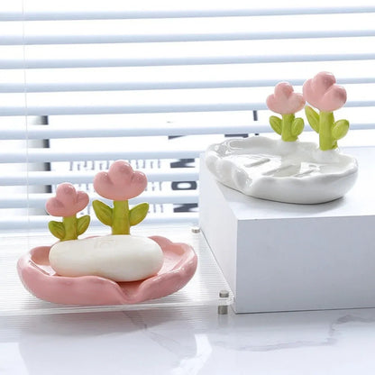Creative Flower Soap Holder - 2 pcs
