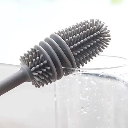 Silicone Bottle Cleaning Brush – Long Handle Scrubber