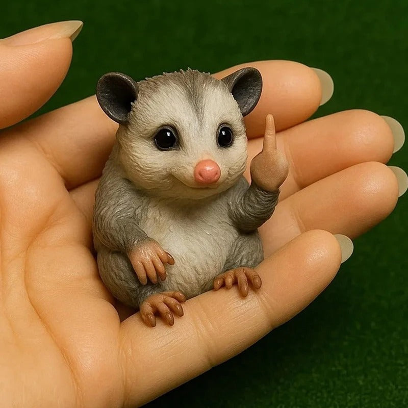 Funny Middle Finger Animal Statue Set