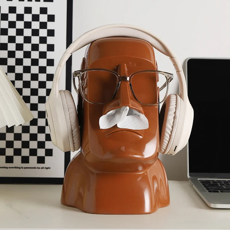 Statue Tissue Box & Glasses Holder