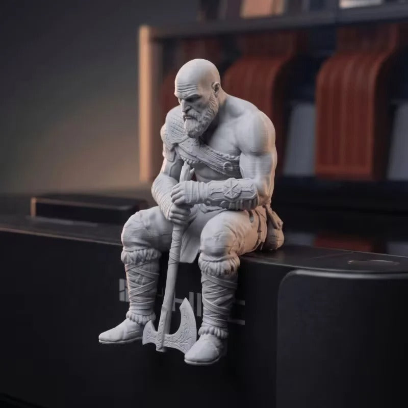 Nordic Warrior Pedestal Statue