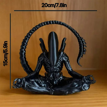 Alien Meditation Statue