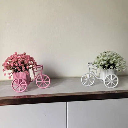 Mini Bicycle Flower Basket - Desktop & Shelf Decor