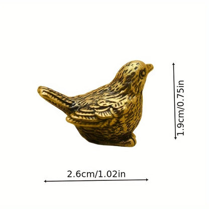 Mini Brass Sparrow Figurines - 2 (PCS)