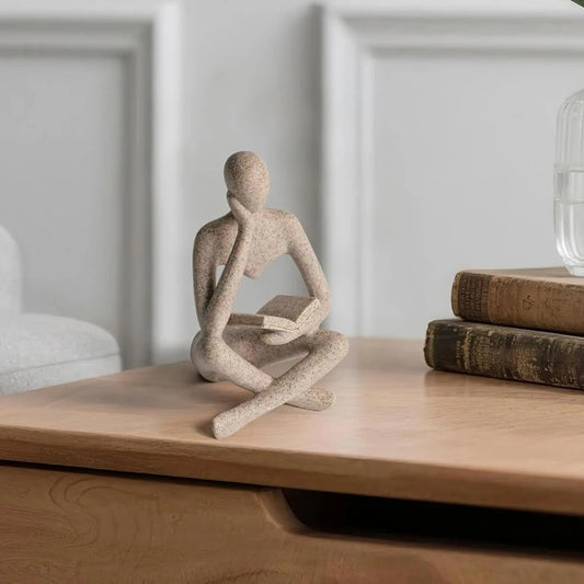 Abstract Thinker Sculpture