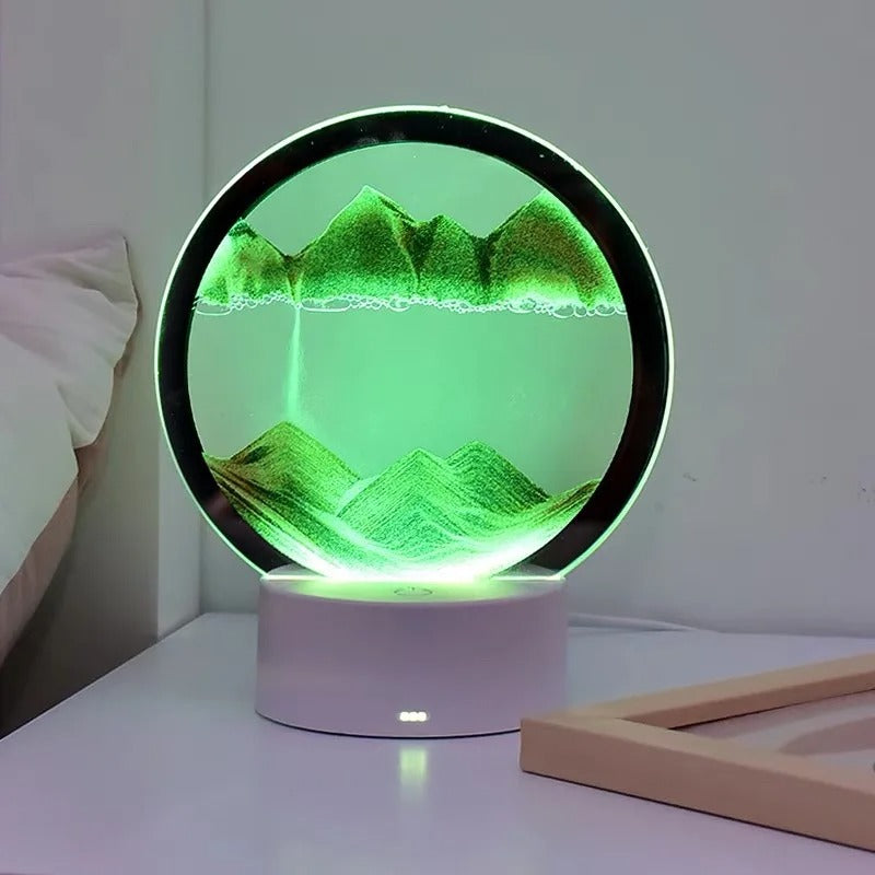 7-Color Flowing Sand Art LED Lamp