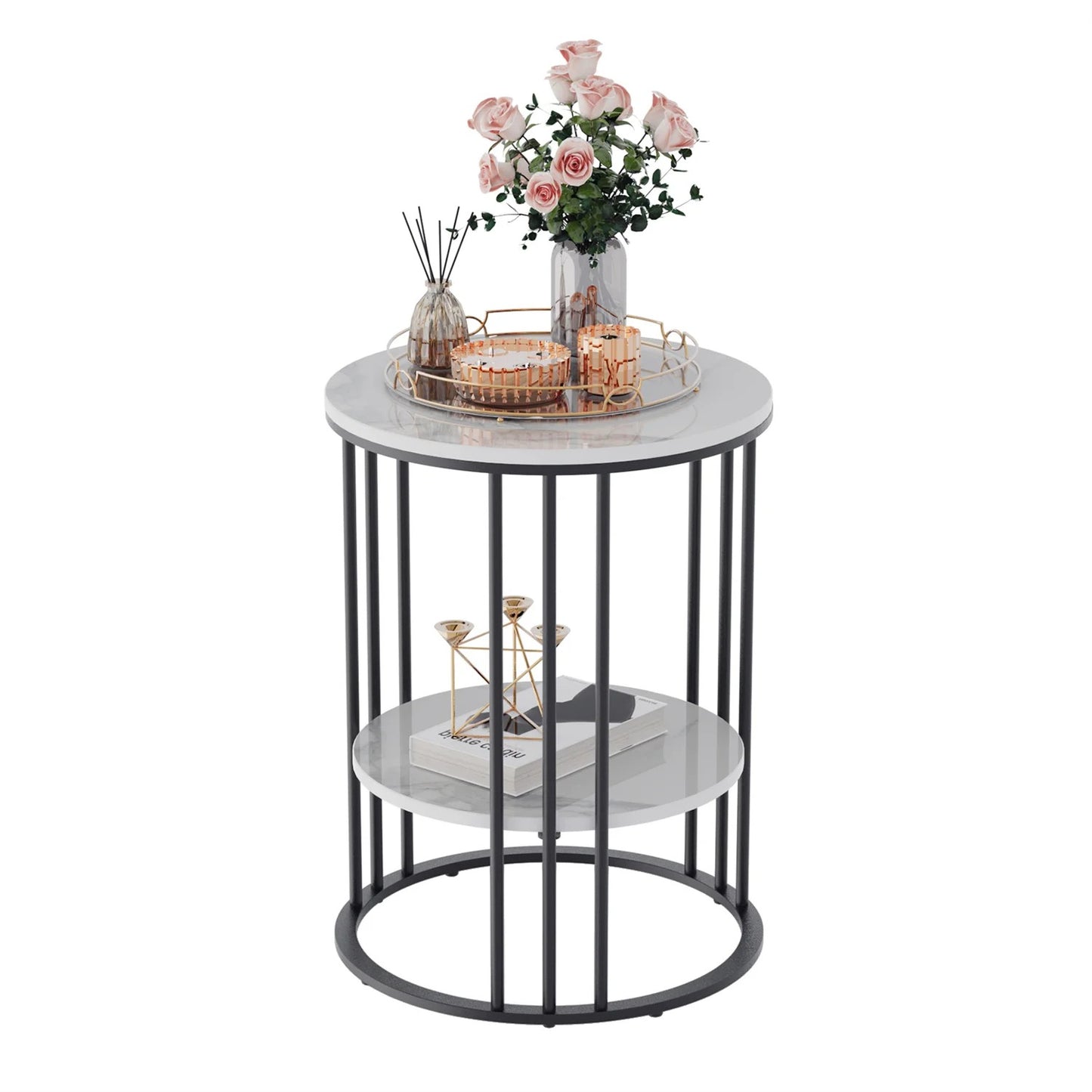 Luxury Modern Round Accent Table