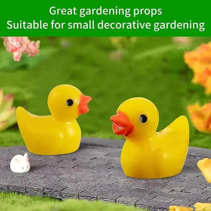 Mini Resin Duck Figurines Set – DIY Crafts