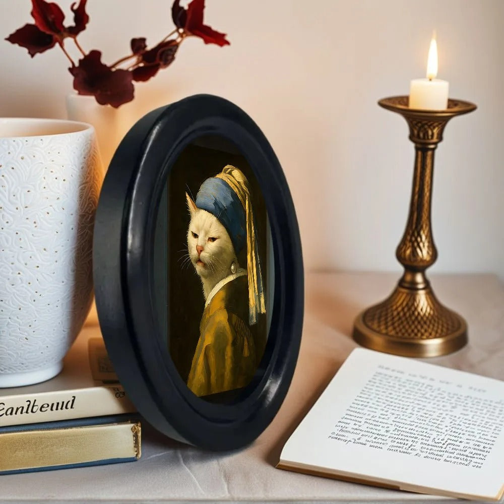 Funny Framed Cat Wall Decor