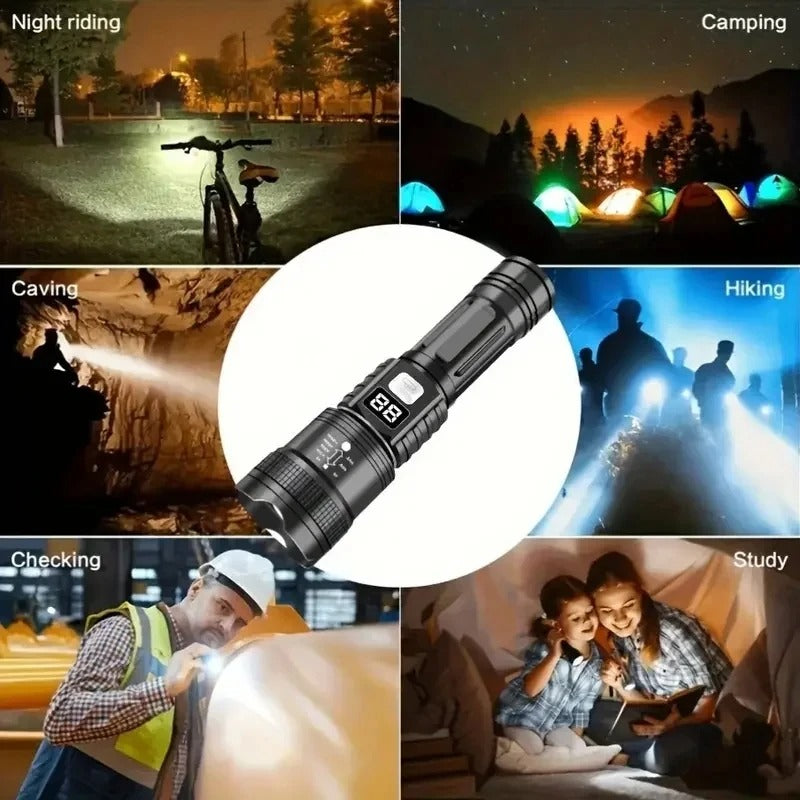 Ultra Bright Rechargeable LED Flashlight SET