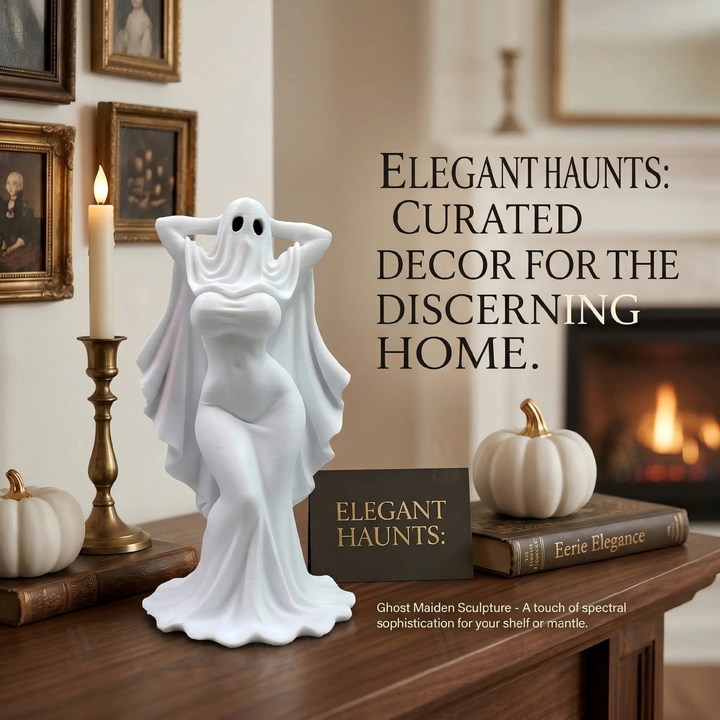 Cute Ghost Girl Ornament