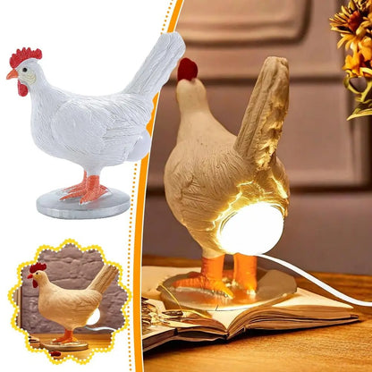Funny Laying Hen LED Night Light