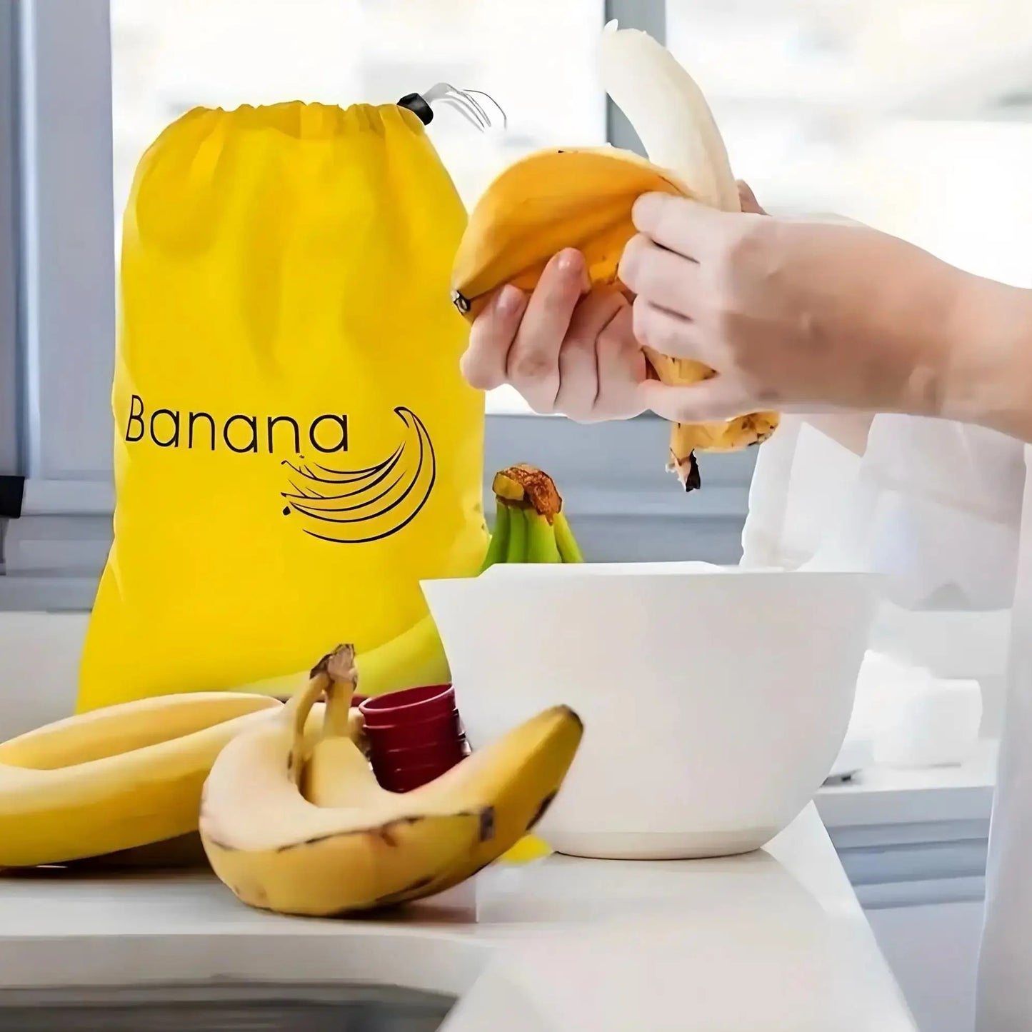Banana Storage Bags – Insulated Fresh-Keep Pouch with Drawstring