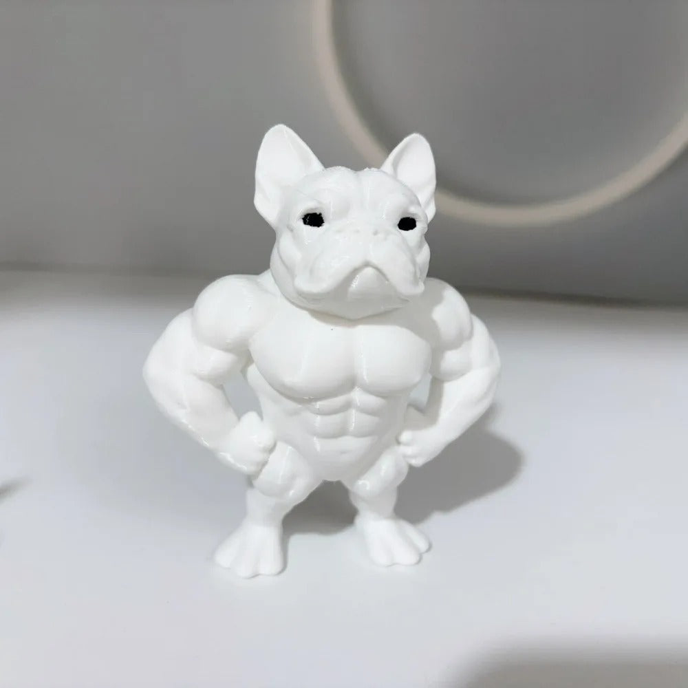 Muscle Bulldog Athlete Figurine