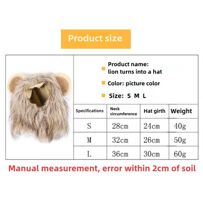 Lion Mane Pet Costume