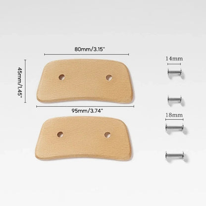 4PCS Wooden Grill Pan Handles – Heat-Resistant Anti-Scald Grips