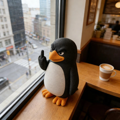 Bold Penguin Desk Decor