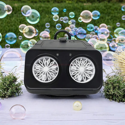 Dual-Fan Electric Bubble Machine
