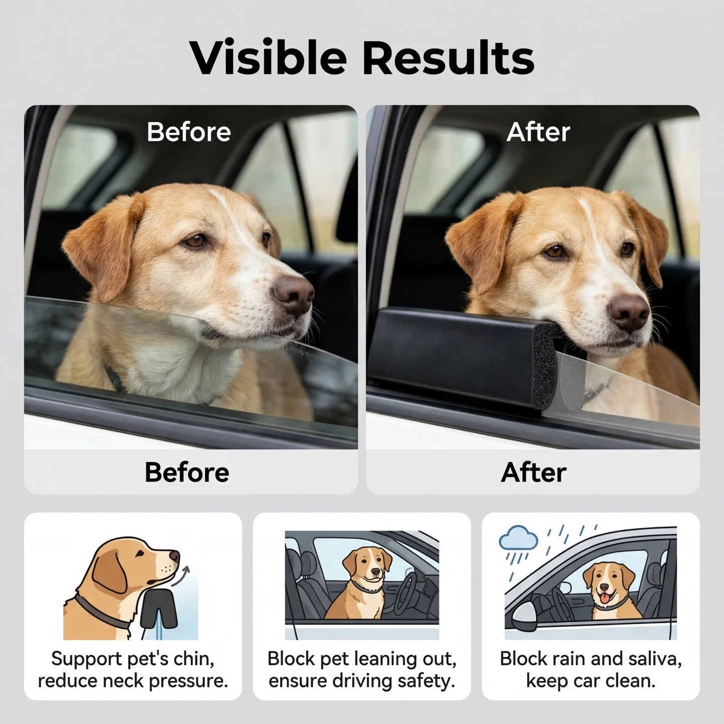 Dog Car Window Chin Rest