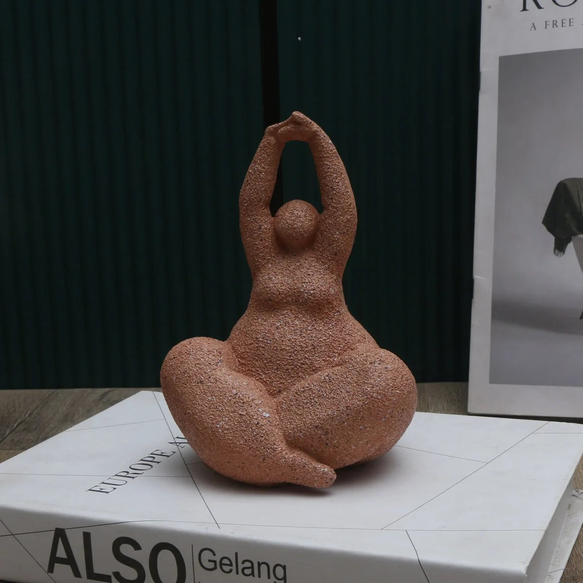 Abstract Curvy Woman Sculpture - 3(PCS)