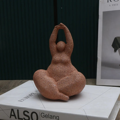 Abstract Curvy Woman Sculpture - 3(PCS)