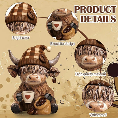 Cute Highland Cow Coffee Figurine (2 Styles)