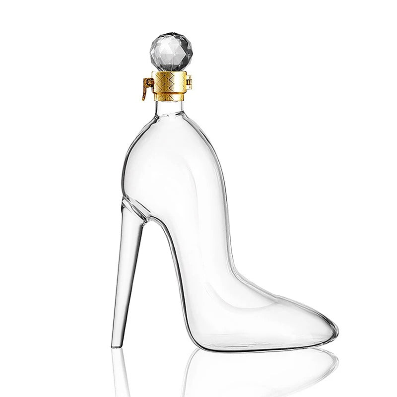 Luxury High Heel Glass Decanter