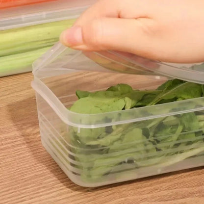 5pcs Fridge Organizer Boxes – Airtight Food Storage Containers with Lids