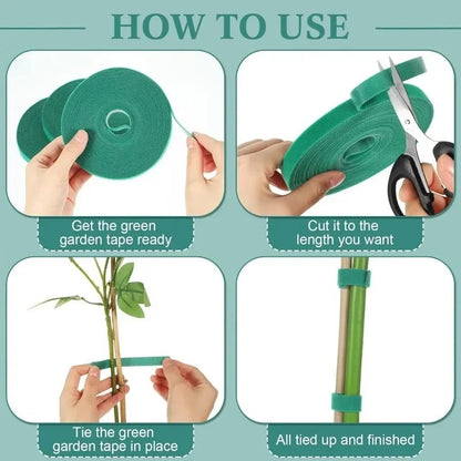 Self-Adhesive Garden Plant Ties - 3 Rolls