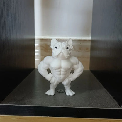 Muscle Bulldog Athlete Figurine