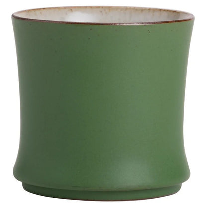 Bamboo-Inspired Ceramic Tea Cup Set