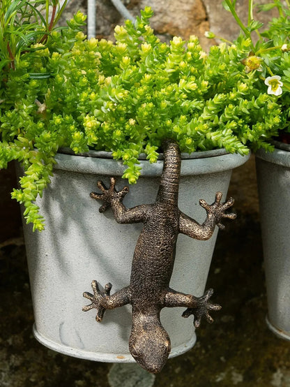 Gecko Hanging Planter Decor
