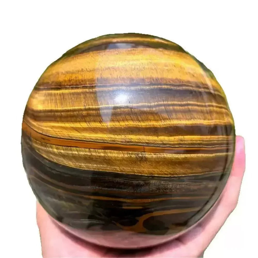 Tiger Eye Healing Crystal Sphere