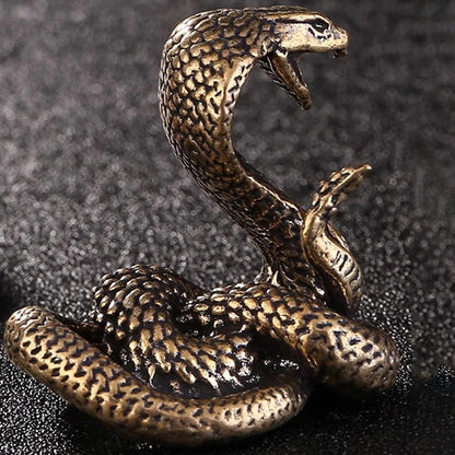 Guardian Cobra Bronze Figurine