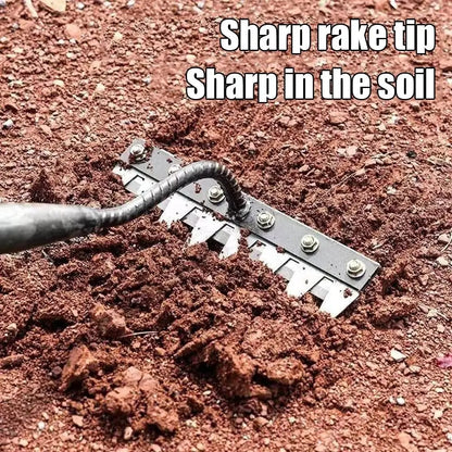 Heavy-Duty Steel Garden Rake