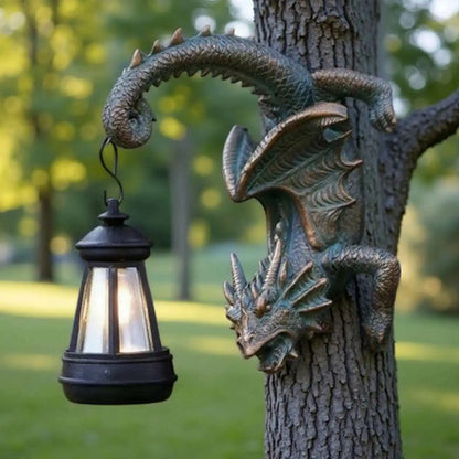 Solar Dragon Lantern Statue