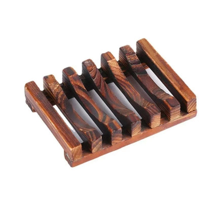 2Pcs Natural Wooden Soap Trays