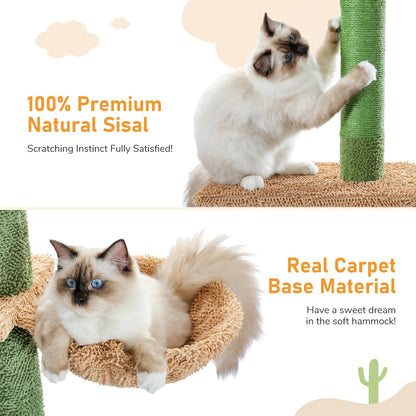 Floor-to-Ceiling Cactus Cat Tree