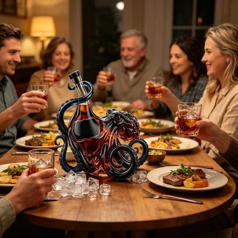 Octopus Glass Decanter