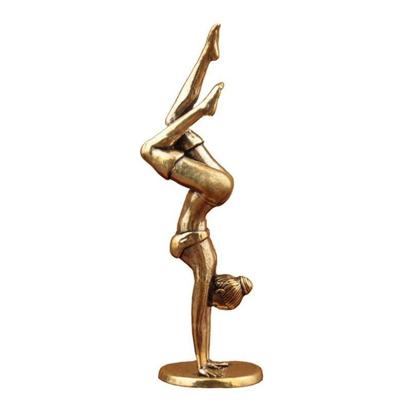 Mini Yoga Pose Brass Figurine