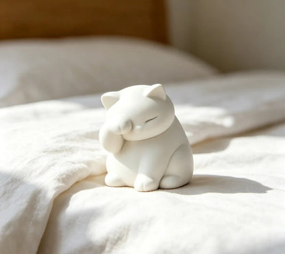 Sleepy Cat Figurine