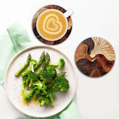 Unique Wooden Coasters - Set of 6