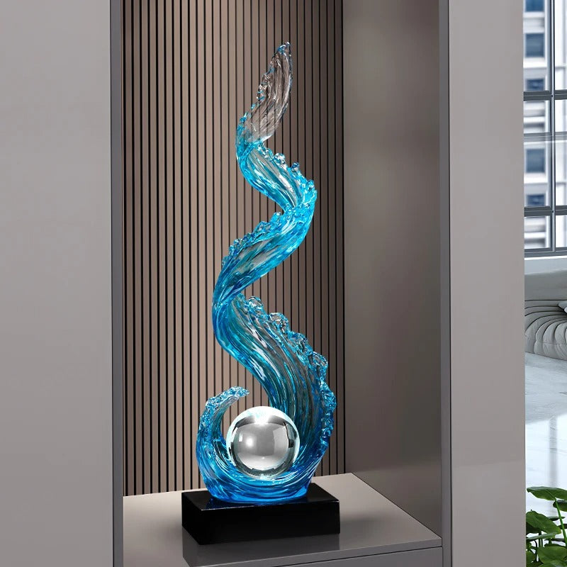 Luxury Wave Art Statue