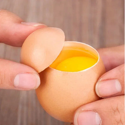 Stainless Steel Egg Topper Cutter – Precise Shell Remover for Boiled & Raw Eggs